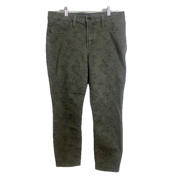 Rock & Republic Jeans Womens 12 Kashmiere Crop 5-Pocket Stretch Flex Green - Picture 3 of 7